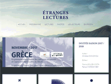 Tablet Screenshot of etrangeslectures.fr